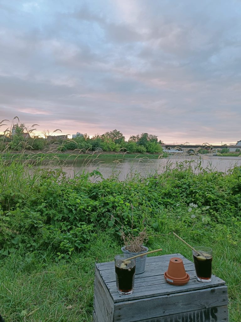 Drink at the riverside